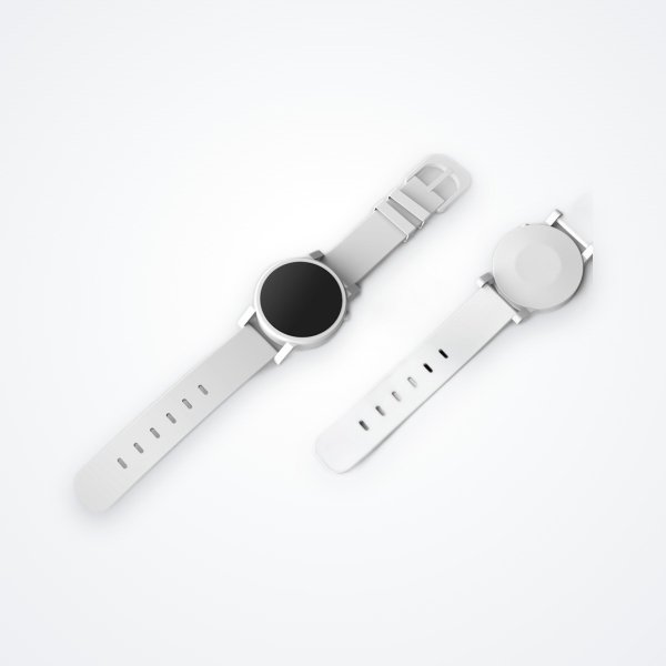 Montre blanche minimaliste